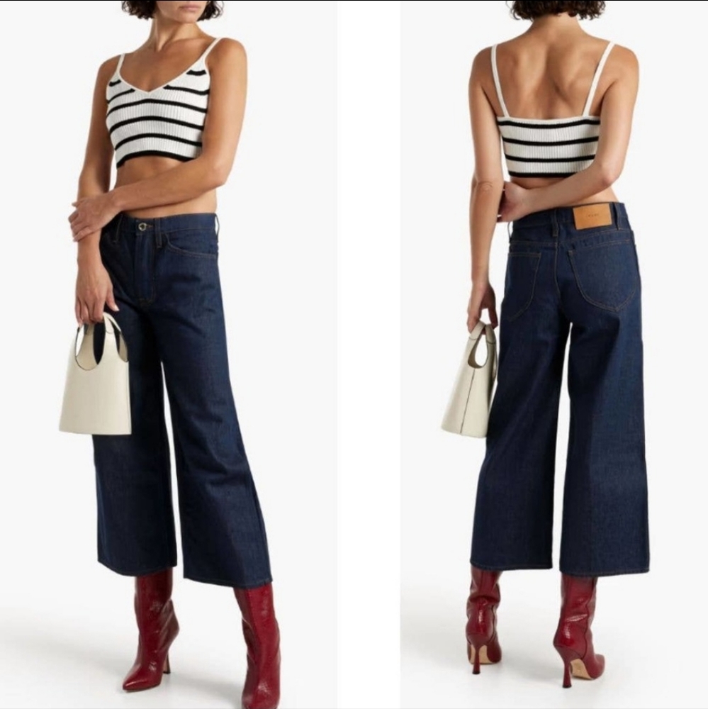 *NEW* Frame Le Italien Wide Crop high waist jeans